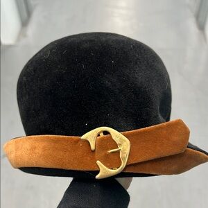 Elegant Black and Brown Women's Hat